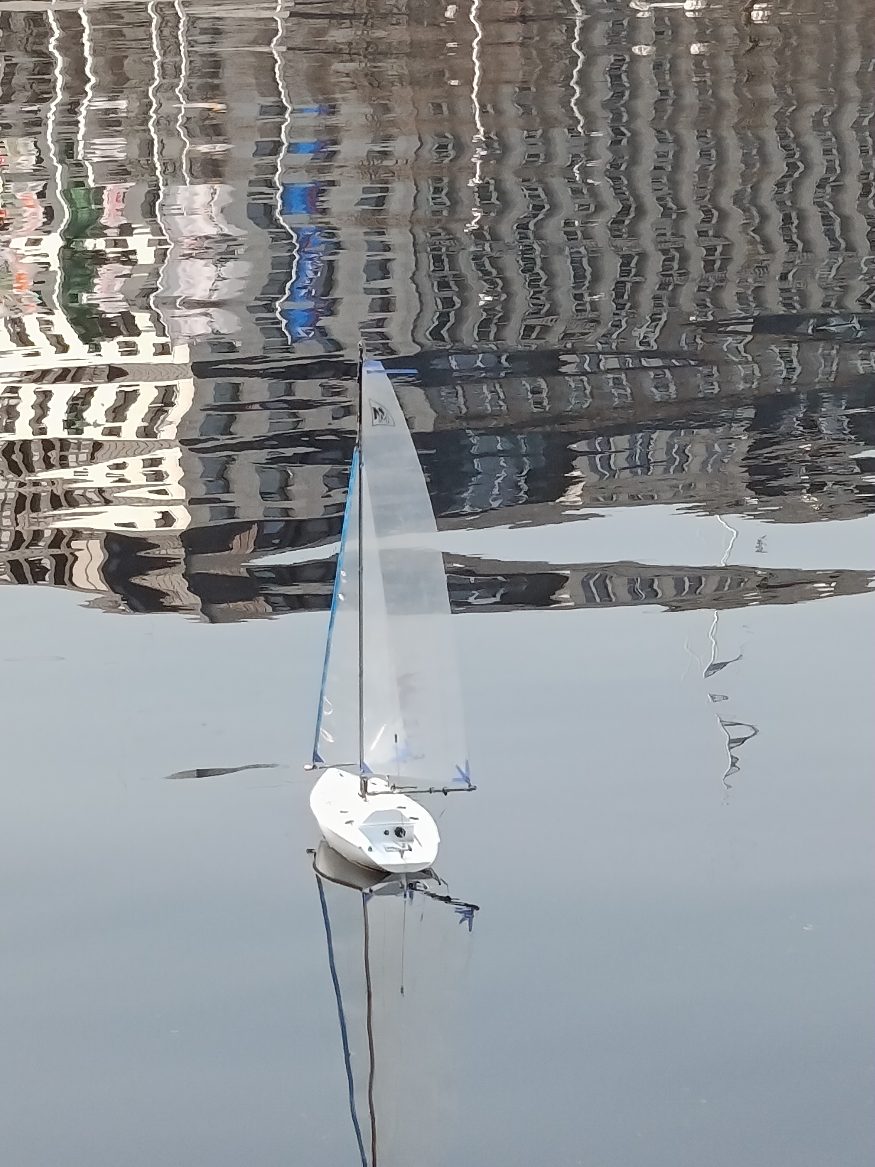 Wenig Wind. Fazit. MM segelt immer.